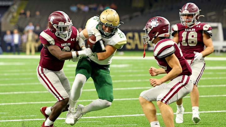 Ouachita Christian and Vermilion Catholic, just as they did in 2022, will meet in the Superdome on Thursday, in a battle for the 2024 Louisian Division IV Select State Championship Ouachita Christian and Vermilion Catholic, just as they did in 2022, will meet in the Superdome on Thursday, in a battle for the 2024 Louisian Division IV Select State Championship