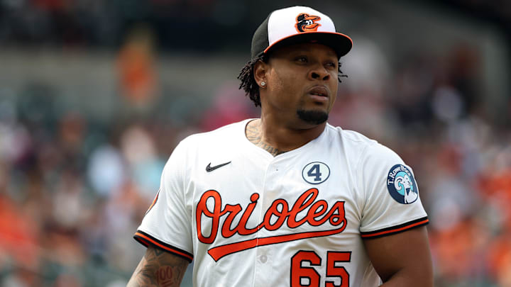 Jun 1, 2025; Baltimore, Maryland, USA; Baltimore Orioles pitcher Gregory Soto (65) looks on during the seventh inning against the Chicago White Sox at Oriole Park at Camden Yards. Mandatory Credit: Daniel Kucin Jr.-Imagn Images Jun 1, 2025; Baltimore, Maryland, USA; Baltimore Orioles pitcher Gregory Soto (65) looks on during the seventh inning against the Chicago White Sox at Oriole Park at Camden Yards. Mandatory Credit: Daniel Kucin Jr.-Imagn Images