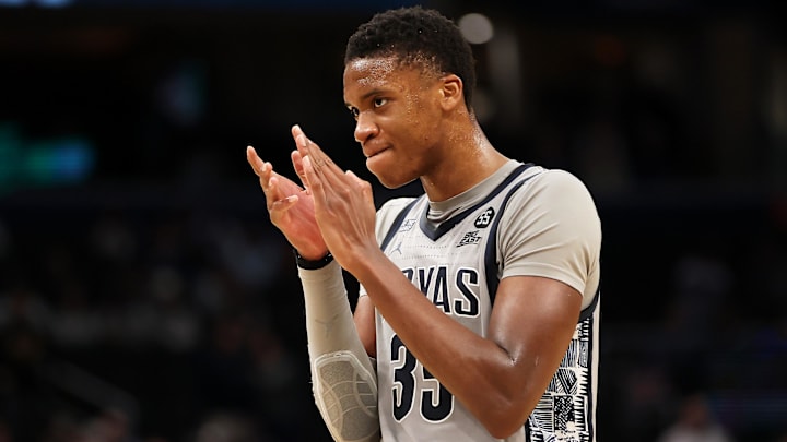 Jan 31, 2025; Washington, District of Columbia, USA; Georgetown Hoyas forward Thomas Sorber (35) celebrates during the second half against the Butler Bulldogs at Capital One Arena. Mandatory Credit: Daniel Kucin Jr.-Imagn Images