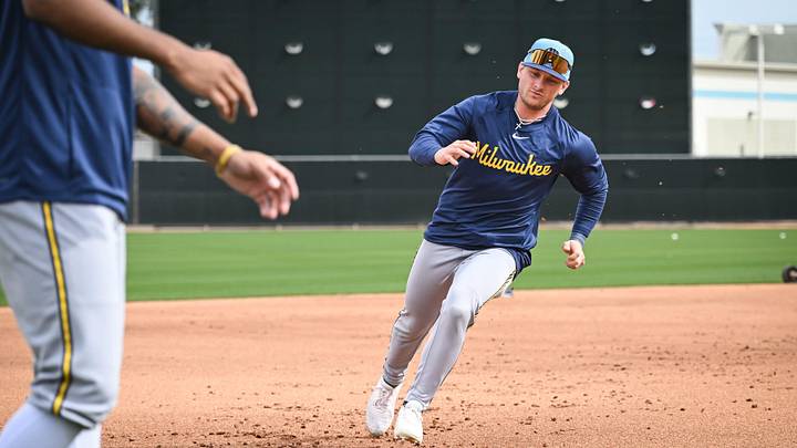 Milwaukee Brewers infielder/outfielder Jett Williams rounds third base during spring training workouts Monday, February 16, 2026, at American Family Fields of Phoenix in Phoenix, Arizona. Milwaukee Brewers infielder/outfielder Jett Williams rounds third base during spring training workouts Monday, February 16, 2026, at American Family Fields of Phoenix in Phoenix, Arizona.