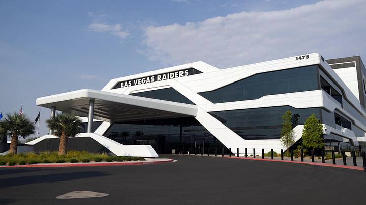 Jul 31, 2023; Henderson, NV, USA; A general overall view of the Las Vegas Raiders headquarters and training facility at the Intermountain Health Performance Center. Mandatory Credit: Kirby Lee-USA TODAY Sports