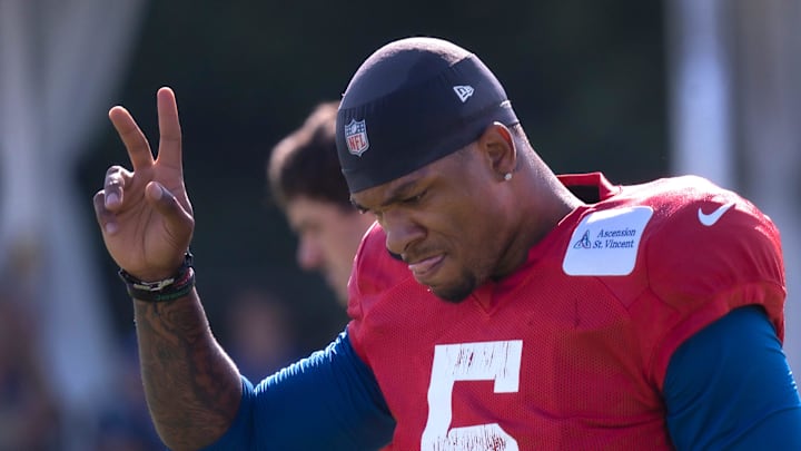 Indianapolis Colts’ quarterback Anthony Richardson waves to the fans. Indianapolis Colts’ quarterback Anthony Richardson waves to the fans.