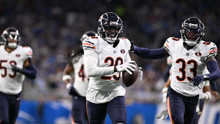 Chicago Bears cornerback Tyrique Stevenson made a bet with a Commanders fan during the game on Sunday, adding to the intrigue of his mishap on the Hail Mary.