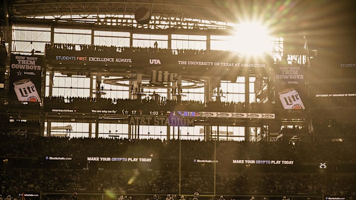 When the Cowboys play in the late afternoon window at home, the sun is always ready to make an appearance.