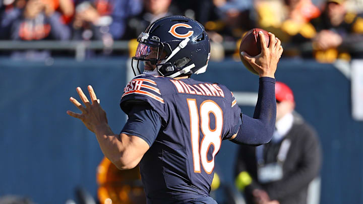 Caleb Williams and the Bears head into Philadelphia as road underdogs on Black Friday.