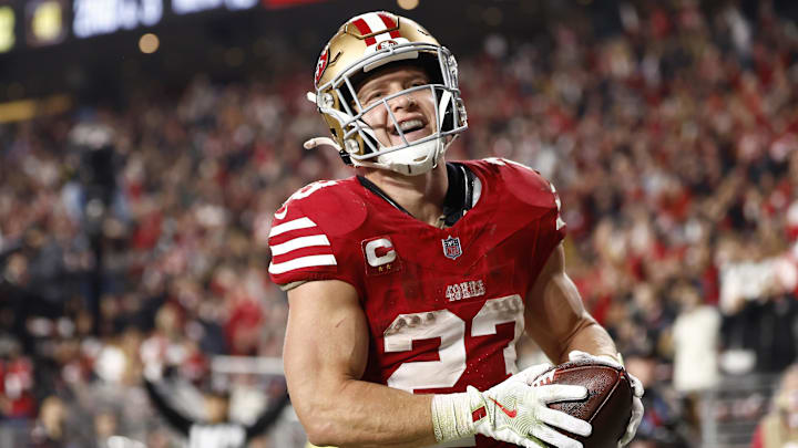 Christian McCaffrey and the 49ers are big home favorites against the Titans.