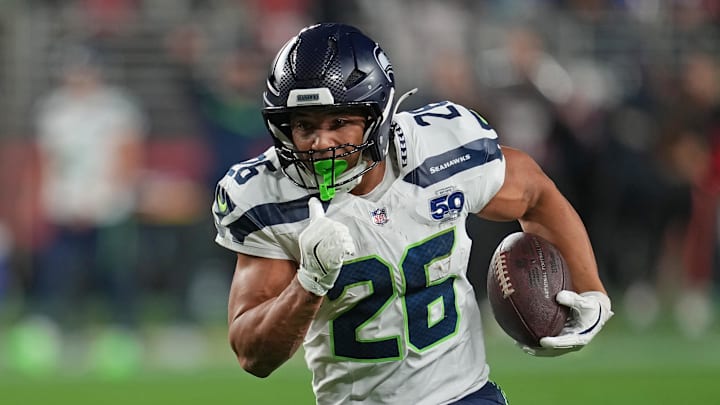 Seattle Seahawks running back Zach Charbonnet.