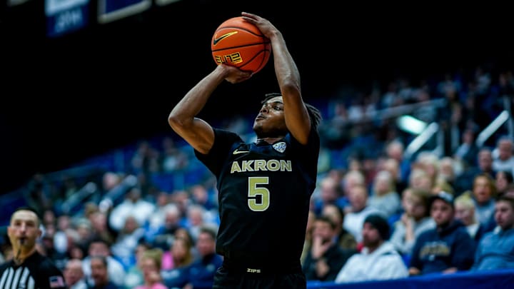 Tavari Johnson and Akron are road favorites at Ball State.