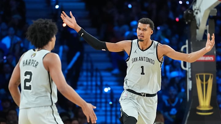 Victor Wembanyama wowed bystanders simply by entering Madison Square Garden Sunday ahead of the Spurs’ game at the Knicks. Victor Wembanyama wowed bystanders simply by entering Madison Square Garden Sunday ahead of the Spurs’ game at the Knicks.
