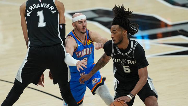 San Antonio Spurs guard Stephon Castle is a solid prop target in Game 4.