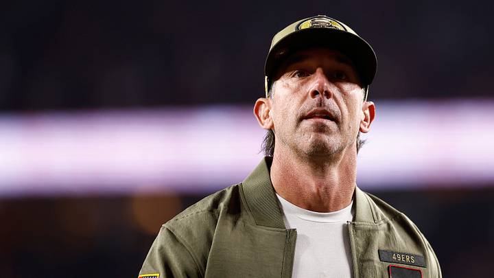 Nov 24, 2025; Santa Clara, California, USA; San Francisco 49ers head coach Kyle Shanahan walk off the field after defeating the Carolina Panthers at Levi's Stadium. Mandatory Credit: Kelley L Cox-Imagn Images Nov 24, 2025; Santa Clara, California, USA; San Francisco 49ers head coach Kyle Shanahan walk off the field after defeating the Carolina Panthers at Levi's Stadium. Mandatory Credit: Kelley L Cox-Imagn Images
