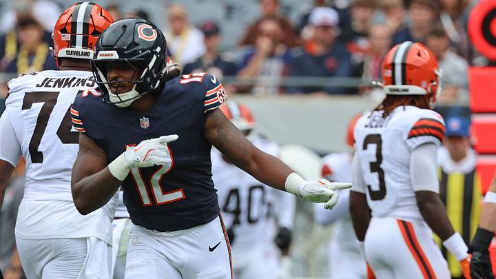 Chicago Bears linebacker Devin Bush. Chicago Bears linebacker Devin Bush.