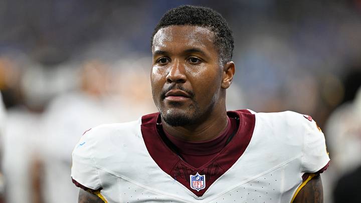 Aug 22, 2026; Detroit, Michigan, USA; Washington Commanders safety Will Harris (3) on the sidelines during their game against the Detroit Lions at Ford Field. Mandatory Credit: Lon Horwedel-Imagn Images