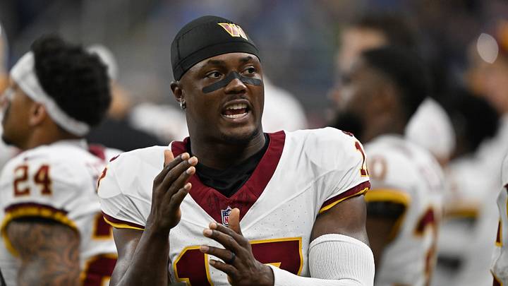 Aug 22, 2026; Detroit, Michigan, USA; Washington Commanders wide receiver Terry McLaurin (17) on the sidelines during their game against the Detroit Lions at Ford Field. Mandatory Credit: Lon Horwedel-Imagn Images Aug 22, 2026; Detroit, Michigan, USA; Washington Commanders wide receiver Terry McLaurin (17) on the sidelines during their game against the Detroit Lions at Ford Field. Mandatory Credit: Lon Horwedel-Imagn Images