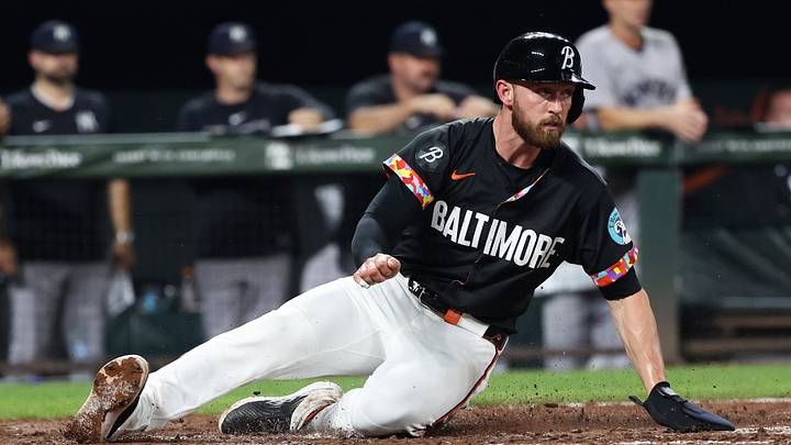 Sep 19, 2025; Baltimore, Maryland, USA; Baltimore Orioles third baseman Jordan Westburg (11) scores during the sixth inning against the New York Yankees at Oriole Park at Camden Yards. Mandatory Credit: Daniel Kucin Jr.-Imagn Images Sep 19, 2025; Baltimore, Maryland, USA; Baltimore Orioles third baseman Jordan Westburg (11) scores during the sixth inning against the New York Yankees at Oriole Park at Camden Yards. Mandatory Credit: Daniel Kucin Jr.-Imagn Images