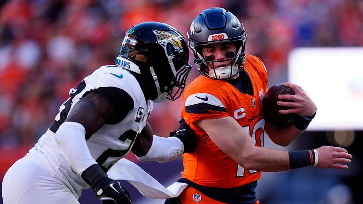 Dec 21, 2025; Denver, Colorado, USA; Denver Broncos quarterback Bo Nix (10) rushes the ball against the Jacksonville Jaguars during the first half at Empower Field at Mile High. Mandatory Credit: Ron Chenoy-Imagn Images Dec 21, 2025; Denver, Colorado, USA; Denver Broncos quarterback Bo Nix (10) rushes the ball against the Jacksonville Jaguars during the first half at Empower Field at Mile High. Mandatory Credit: Ron Chenoy-Imagn Images