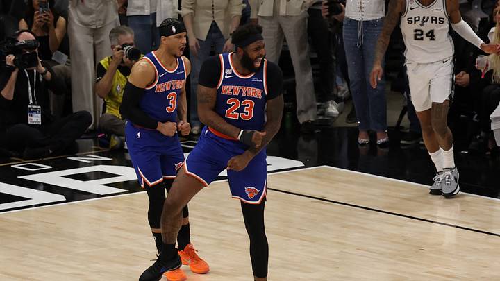 Now-former Knicks center Mitchell Robinson played through a broken knuckle during the NBA Finals, the cause of which wasn’t revealed until after his departure from New York. Now-former Knicks center Mitchell Robinson played through a broken knuckle during the NBA Finals, the cause of which wasn’t revealed until after his departure from New York.