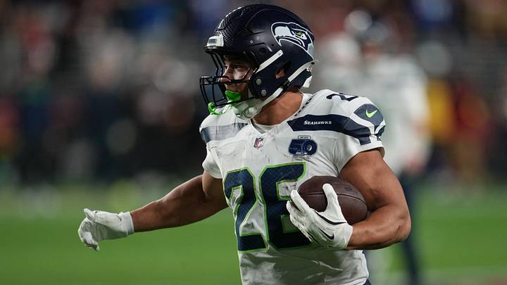 Seattle Seahawks running back Zach Charbonnet.