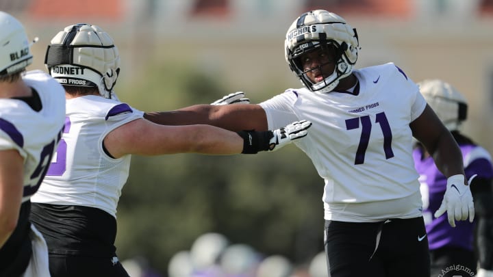 TCU Football Offensive Tackle, Mike Nichols TCU Football Offensive Tackle, Mike Nichols