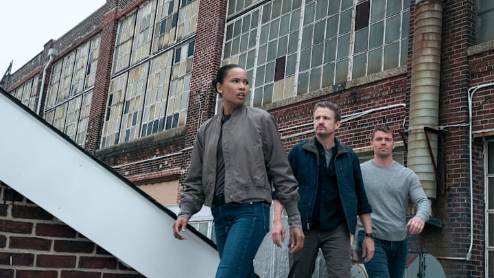 The Night Agent. (L to R) Fola Evans-Akingbola as Chelsea Arrington, David Lyons as Adam in episode 309 of The Night Agent