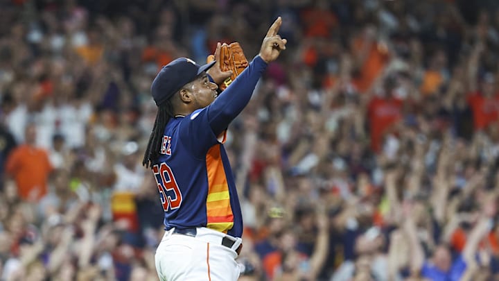 Houston Astros starting pitcher Framber Valdez.