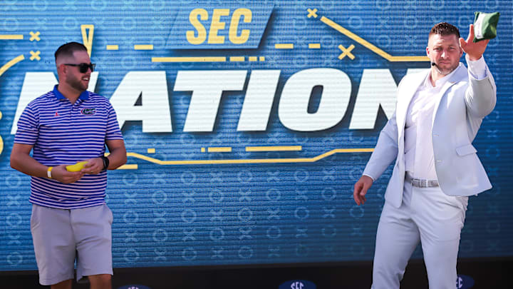 Former Gator Tim Tebow will be back in Gainesville for the upcoming Texas game Former Gator Tim Tebow will be back in Gainesville for the upcoming Texas game