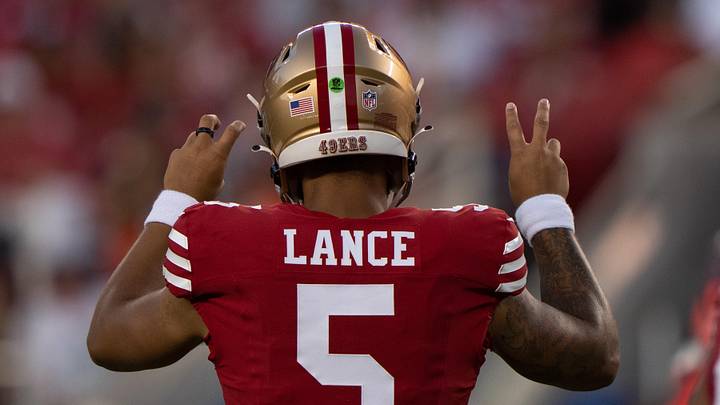 San Francisco 49ers quarterback Trey Lance (5) San Francisco 49ers quarterback Trey Lance (5)