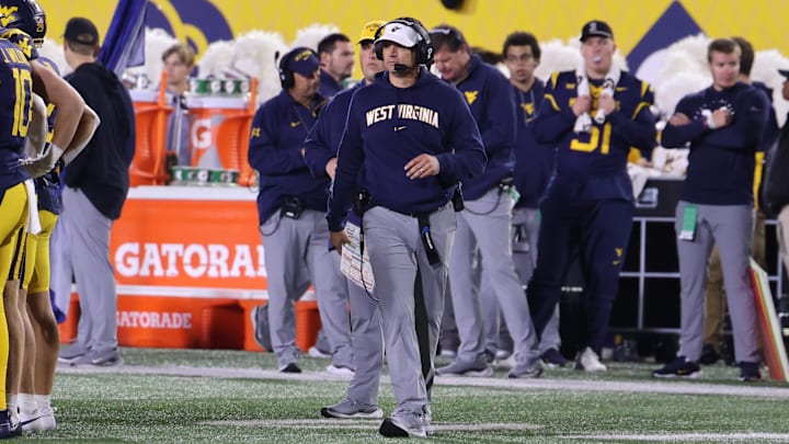 West Virginia University head coach Neal Brown. West Virginia University head coach Neal Brown.