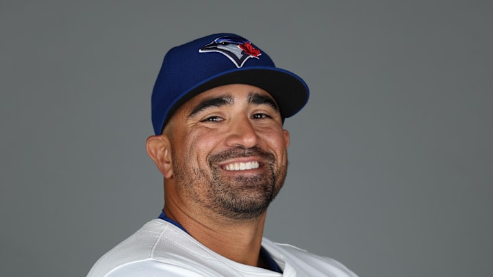 Toronto Blue Jays hitting coach David Popkins-Imagn Images