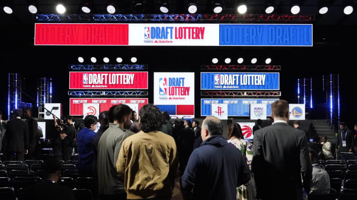 May 12, 2024; Chicago, IL, USA; A overall shot of the 2024 NBA Draft Lottery at McCormick Place