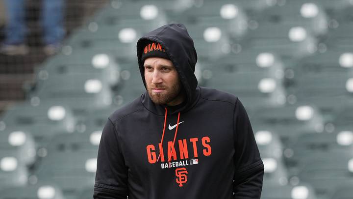 San Francisco, California, USA; San Francisco Giants second baseman Casey Schmitt before the game against the Colorado Rockies at Oracle Park. Mandatory Credit: Darren Yamashita-Imagn Images