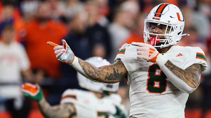 Elijah Arroyo with the Miami Hurricanes Elijah Arroyo with the Miami Hurricanes