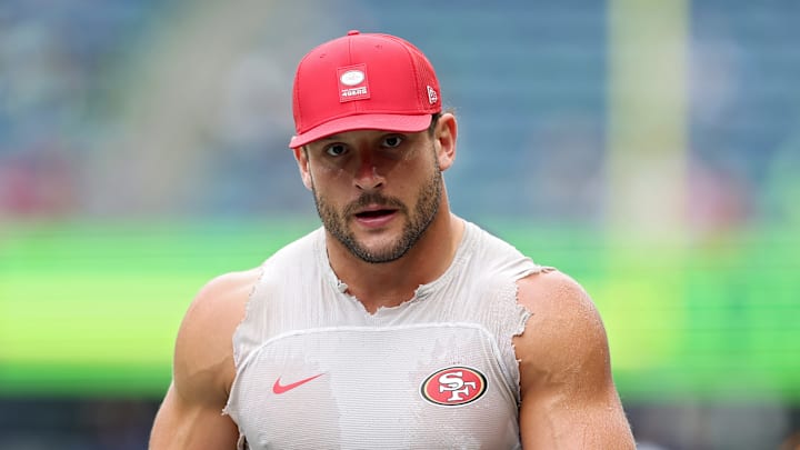 San Francisco 49ers defensive end Nick Bosa (97) San Francisco 49ers defensive end Nick Bosa (97)