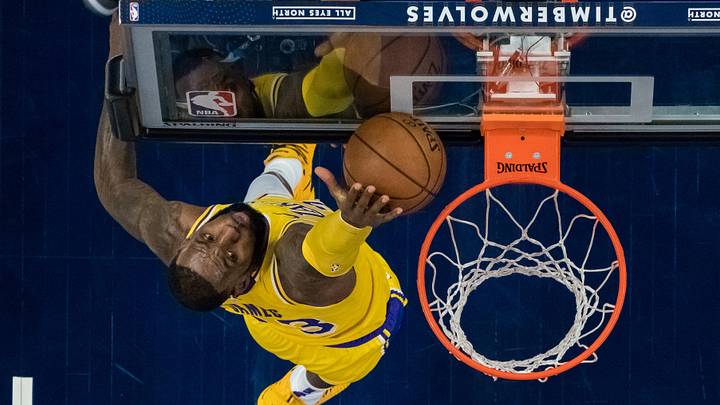 Oct 29, 2018; Minneapolis, MN, USA; Los Angeles Lakers forward LeBron James (23) in the second quarter at Target Center. Mandatory Credit: Brad Rempel-USA TODAY Sports
