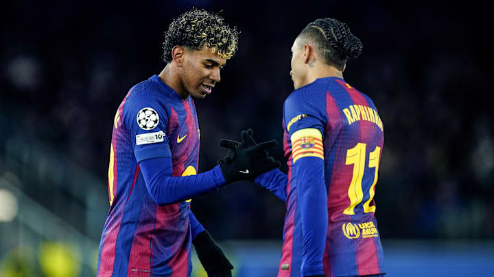 Yamal e Raphinha são os destaques do ataque blaugrana Yamal e Raphinha são os destaques do ataque blaugrana