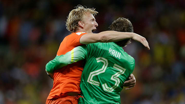 Em 2014, a Holanda avançou de fase após o goleiro Krul brilhar nas disputas de pênaltis
