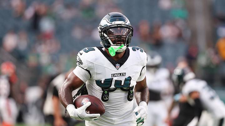 Aug 28, 2026; Philadelphia, Pennsylvania, USA; Philadelphia Eagles running back Dameon Pierce (39) before action against the Cincinnati Bengals at Lincoln Financial Field. Mandatory Credit: Bill Streicher-Imagn Images Aug 28, 2026; Philadelphia, Pennsylvania, USA; Philadelphia Eagles running back Dameon Pierce (39) before action against the Cincinnati Bengals at Lincoln Financial Field. Mandatory Credit: Bill Streicher-Imagn Images