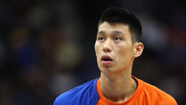Feb 11, 2012; Minneapolis, MN, USA; New York Knicks guard Jeremy Lin (17) against the Minnesota Timberwolves at the Target Center. The Knicks defeated the Timberwolves 100-98. Mandatory Credit: Brace Hemmelgarn-Imagn Images Feb 11, 2012; Minneapolis, MN, USA; New York Knicks guard Jeremy Lin (17) against the Minnesota Timberwolves at the Target Center. The Knicks defeated the Timberwolves 100-98. Mandatory Credit: Brace Hemmelgarn-Imagn Images