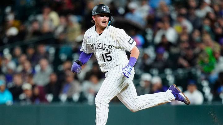 Sep 23, 2026; Denver, Colorado, USA; Colorado Rockies catcher Hunter Goodman (15) heads to second base sixth inning against the Arizona Diamondbacks at Coors Field. Mandatory Credit: Ron Chenoy-Imagn Images Sep 23, 2026; Denver, Colorado, USA; Colorado Rockies catcher Hunter Goodman (15) heads to second base sixth inning against the Arizona Diamondbacks at Coors Field. Mandatory Credit: Ron Chenoy-Imagn Images