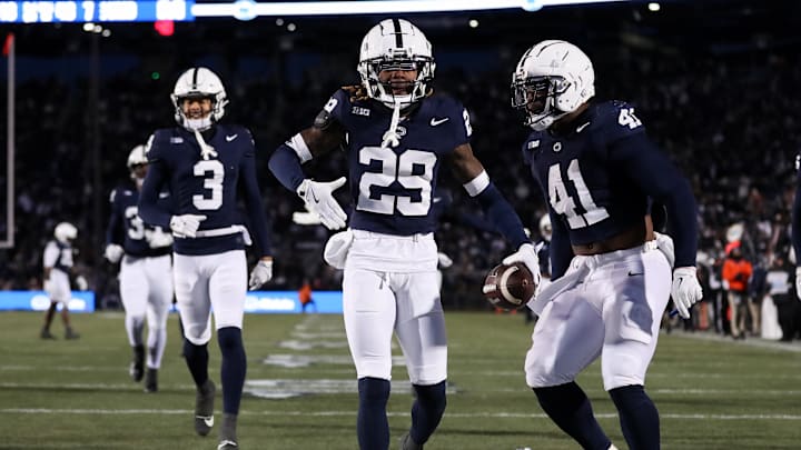 Penn State Nittany Lions football players on Nov 30, 2024.