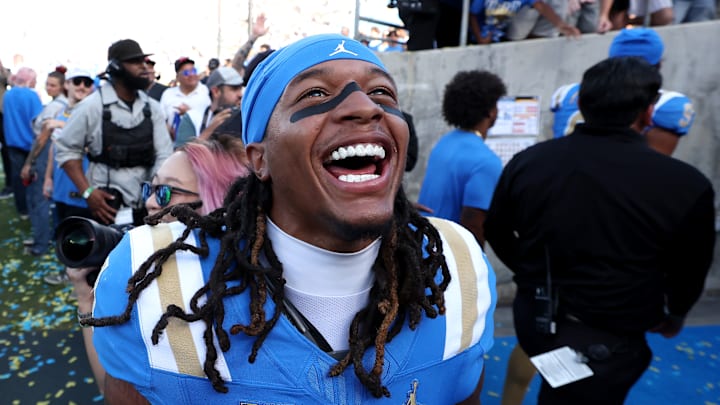 UCLA celebrating their win over Penn State UCLA celebrating their win over Penn State