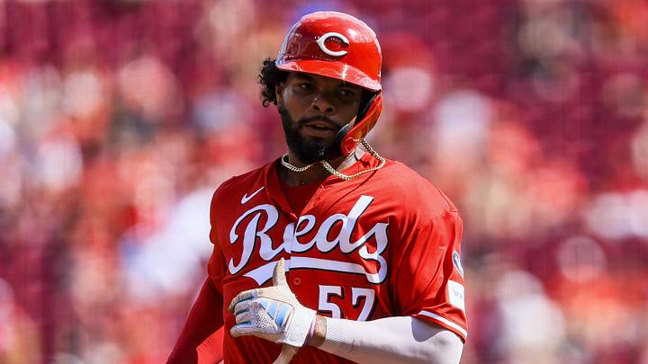 Cincinnati Reds outfielder Rece Hinds (57) runs to third