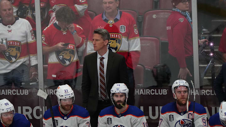 Edmonton Oilers head coach Kris Knoblauch 