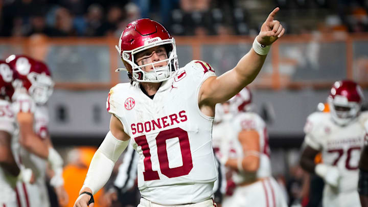 Oklahoma quarterback John Mateer Oklahoma quarterback John Mateer