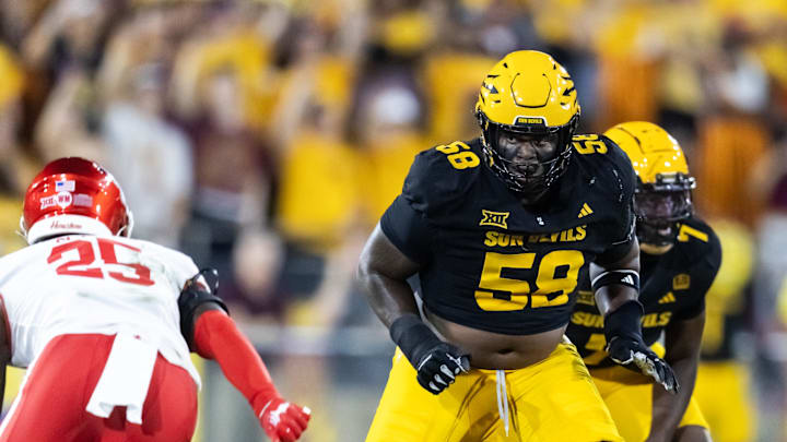 Arizona State Sun Devils offensive lineman Max Iheanachor could be an outstanding option for the Falcons Arizona State Sun Devils offensive lineman Max Iheanachor could be an outstanding option for the Falcons