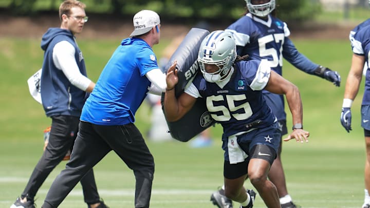 Dallas Cowboys linebacker Jaishawn Barham. Dallas Cowboys linebacker Jaishawn Barham.