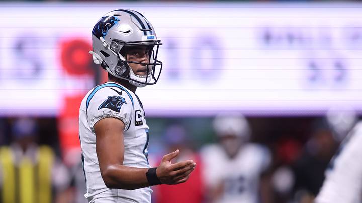 Sep 20, 2026; Atlanta, Georgia, USA; Carolina Panthers quarterback Bryce Young (9) looks on during the first quarter against the Atlanta Falcons at Mercedes-Benz Stadium. Mandatory Credit: Brett Davis-Imagn Images Sep 20, 2026; Atlanta, Georgia, USA; Carolina Panthers quarterback Bryce Young (9) looks on during the first quarter against the Atlanta Falcons at Mercedes-Benz Stadium. Mandatory Credit: Brett Davis-Imagn Images