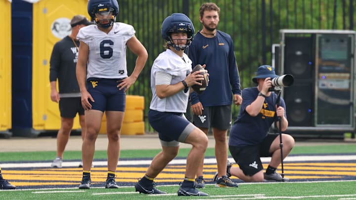 West Virginia University quarterback Nicco Marchiol
