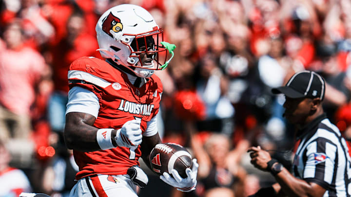 Louisville Cardinals running back Isaac Brown (1)