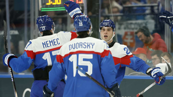 Juraj Slafkovsky and Slovakia are favored over Italy after upsetting Finland in their first game.